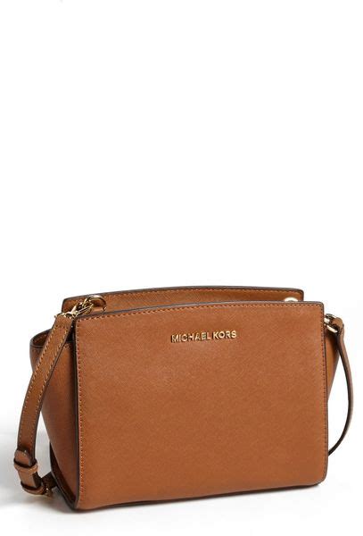 michael kors selma medium brown|michael kors selma studded.